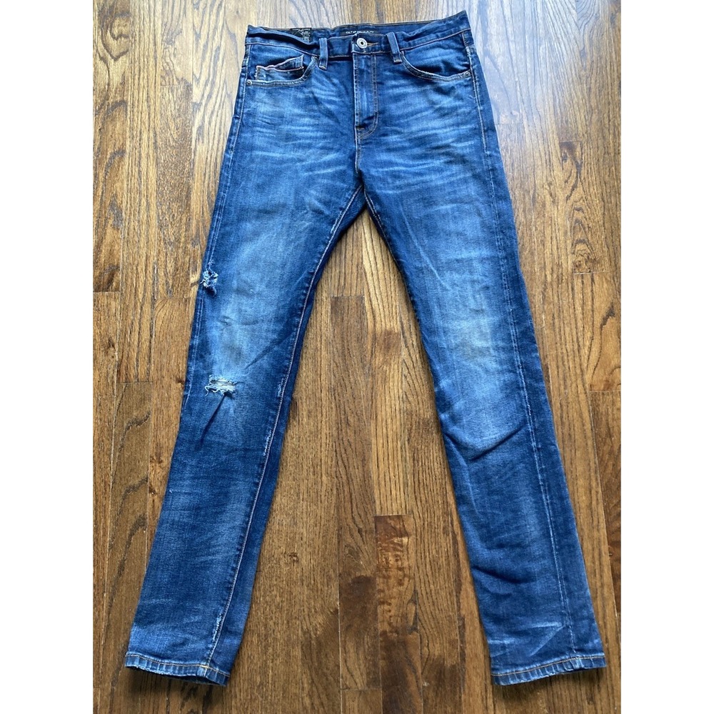 Cult Of Individuality Jeans Mens 30x33 Selvedge Blue Stilt Skinny Japanese